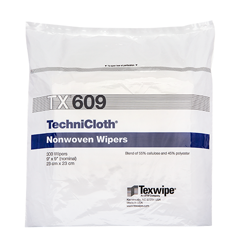 TECHNICLOTH TX609 NONWOVEN DRY CLEANROOM WIPERS, NON STERILE